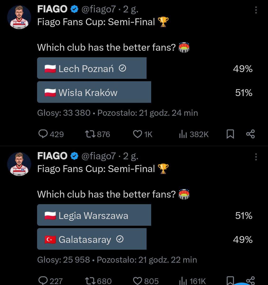 Na żyletki w obu półfinałach