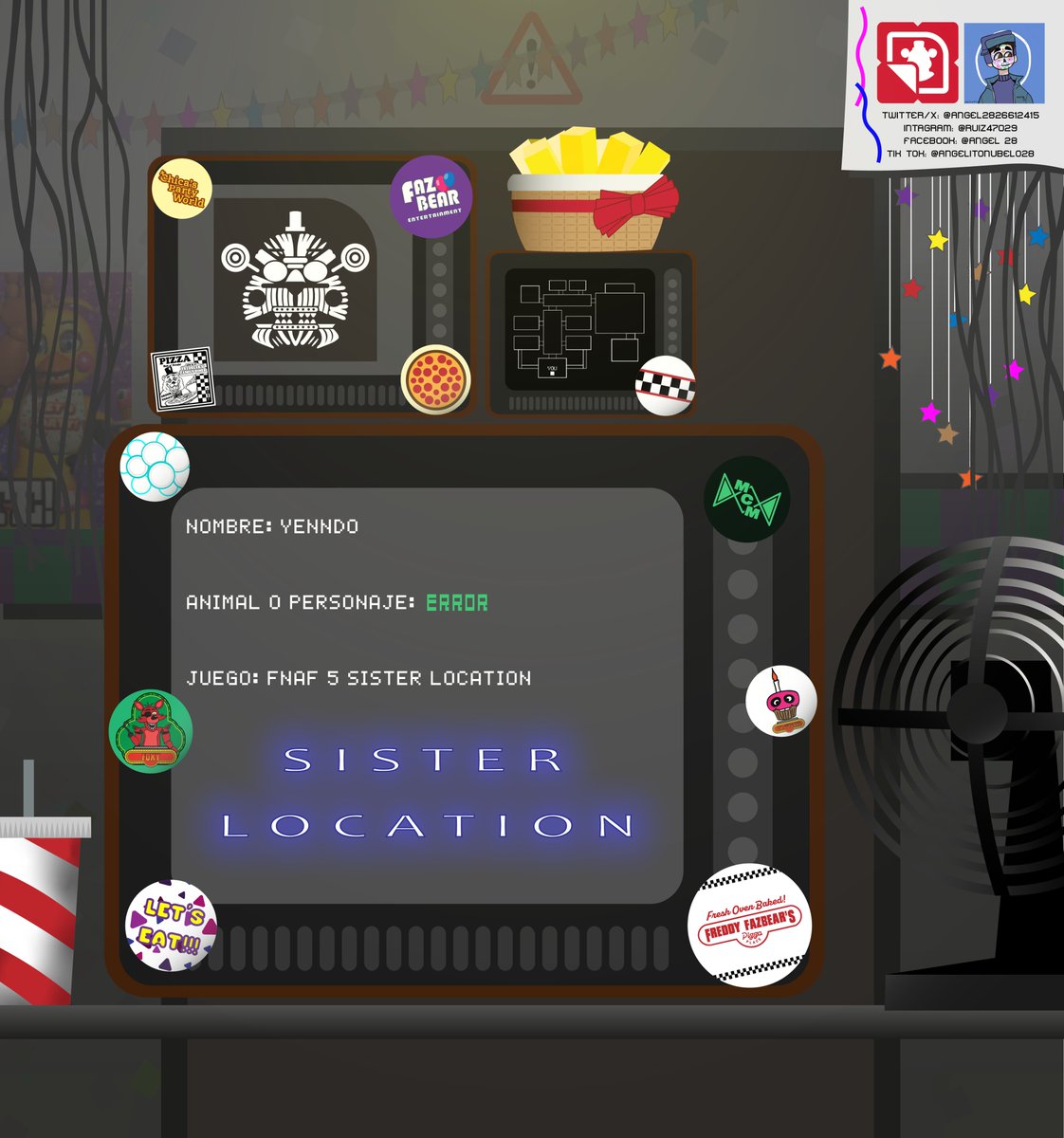 UN ICONO AL DIA HASTA QUE SALGA LA PELÍCULA DE FNAF 2 🐻🐰🐥🦊

50 DIAS PARA LA FIESTA 🥳

ICONO: #YENNDO

#fnaffanart #FNAF #FNAF2 #FNAFMOVIE #FNAF2movie #FNAF5 #FNAFSIsiterLocation #FNAFSL