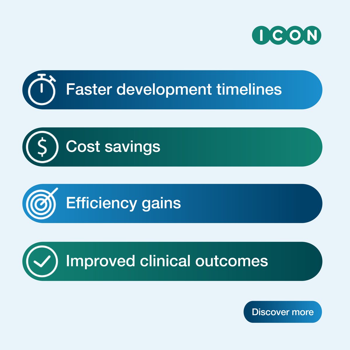 ICONplc's tweet image. By integrating a short term stability program, formulation development, real-time drug product manufacturing, and clinical testing, we help you streamline the entire process—cutting up to 12+ months in development time and saving significant costs. iconplc.com/solutions/earl…