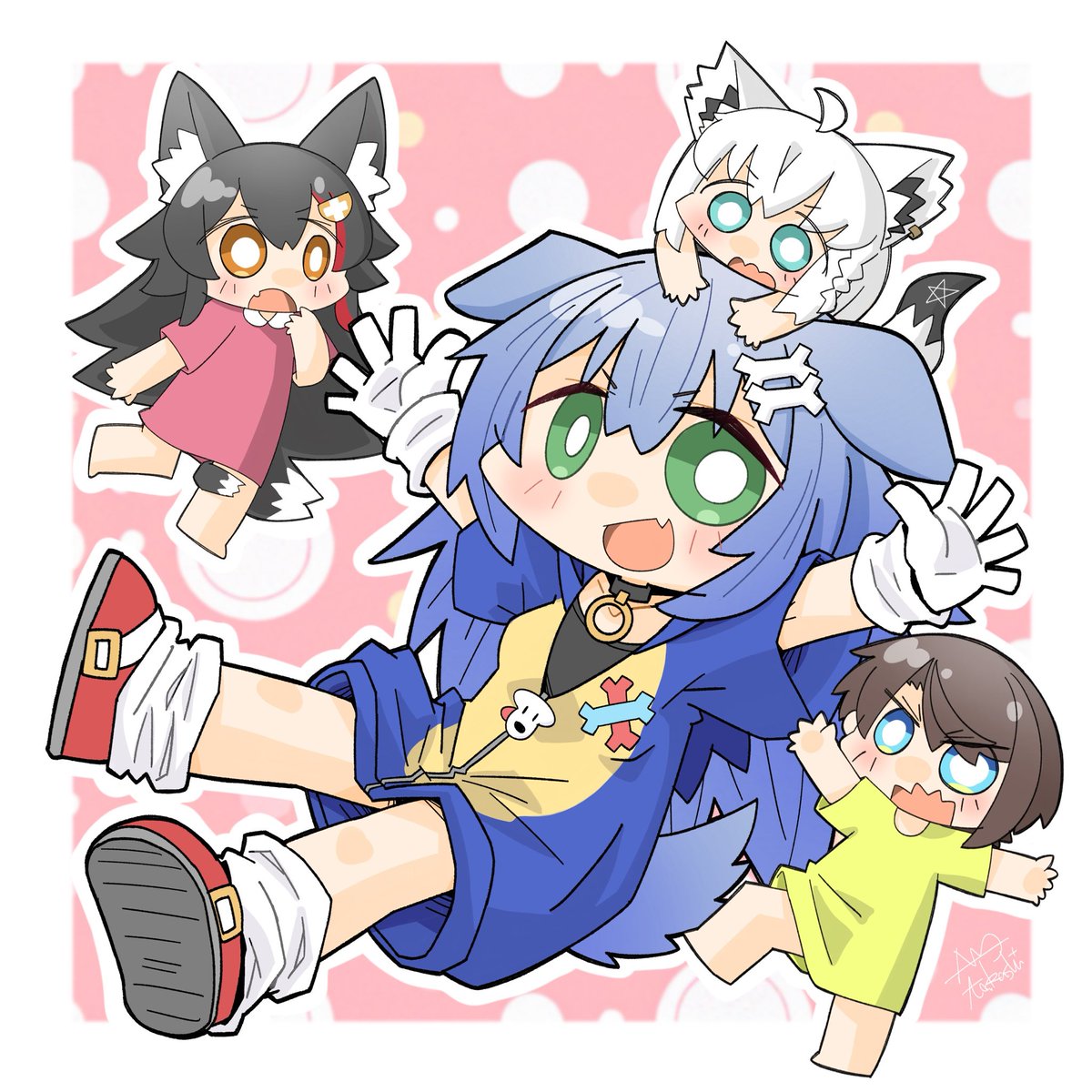 ソニころさんとにせゲーマーズの仲間たち。
#できたてころね