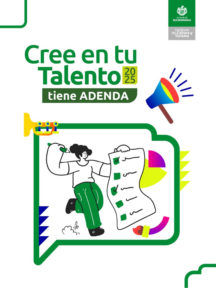👉🏽📋¡Atención, tenemos una adenda para la convocatoria ‘Cree en tu Talento 2025’! 👩🏻‍💻👩🏻‍🏫 En el siguiente enlace podrán conocer más detalles sobre las actualizaciones a la beca. ¡Todos a postularse y participar! 🤩😁

Enlace 🔗 imct.gov.co/convocatorias/…