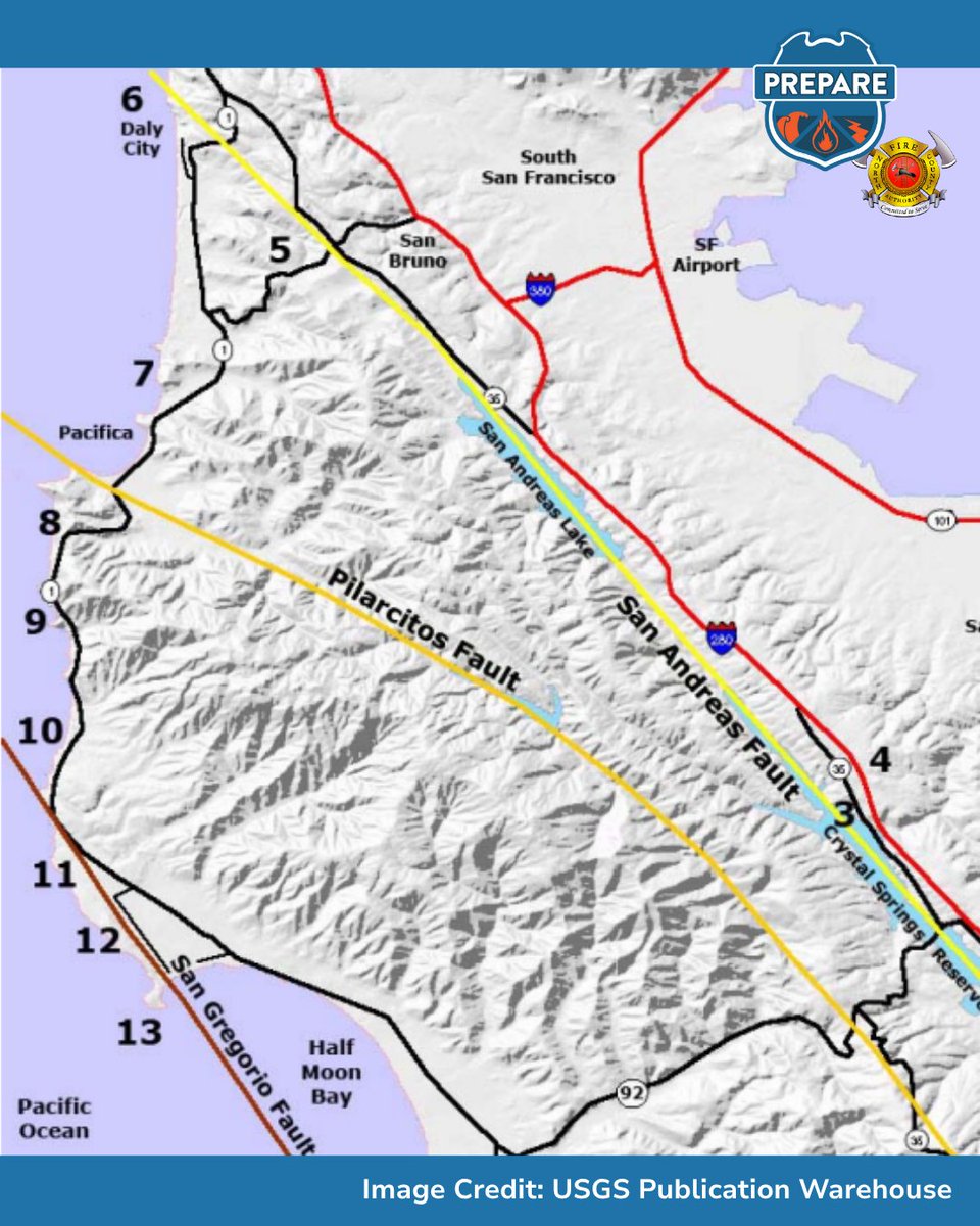 NoCoFire's tweet photo. Most Bay Area residents live 10 miles or less from an active fault line.
Stay prepared for an earthquake: https://t.co/I0Rlx7d8wm
#NorthCountyFireAuthority #NCFA #Prepare #TimetoPrepare https://t.co/HU1iexR7sf