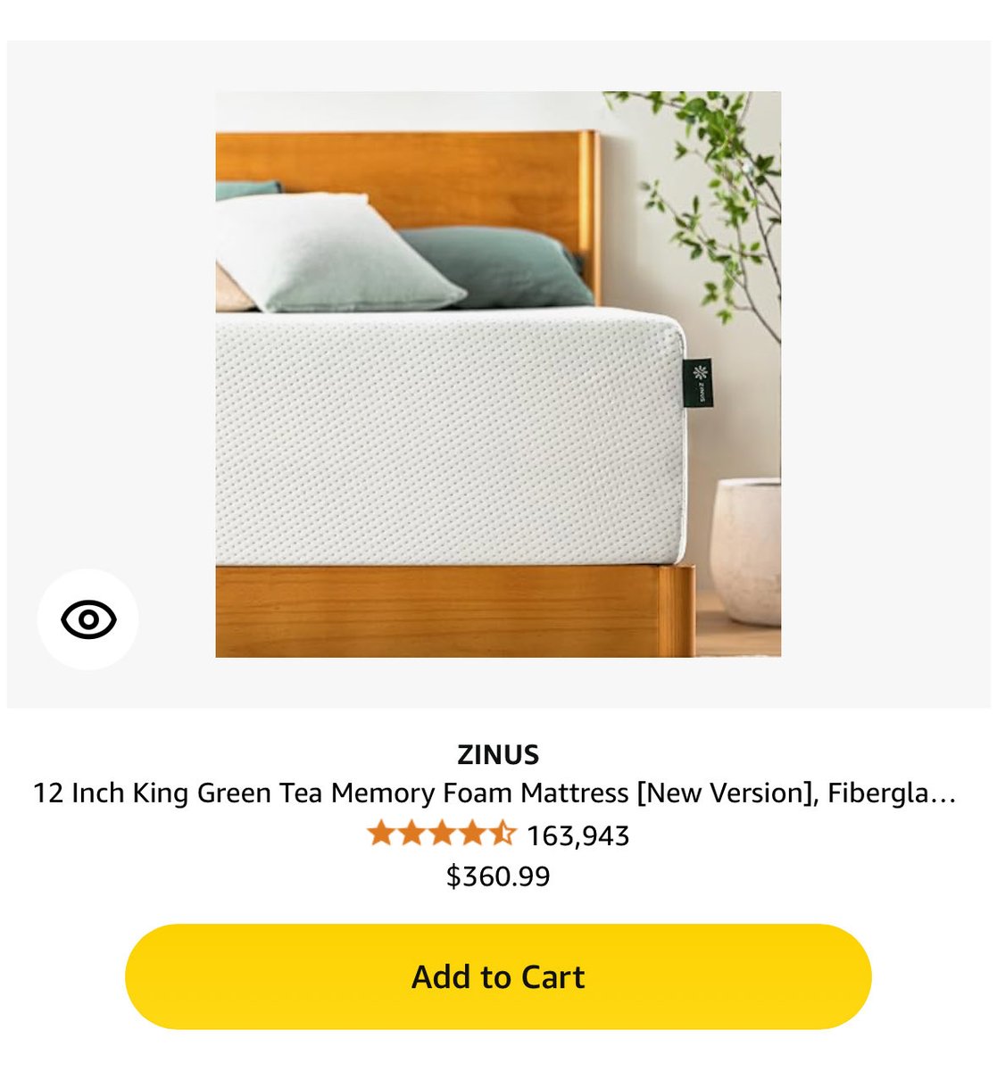 Have you ever stayed somewhere and liked the bed/pillows better than yours at home? Hosts have had great reviews with this mattress and it’s relatively inexpensive. What mattress do you swear by?