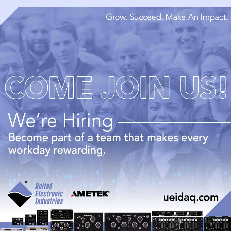 We're looking for a dynamic Business Development Manager to lead growth initiatives for our rugged, high-performance data acquisition and control solutions in the military and aerospace sectors.   Learn more and apply: ow.ly/Mr2c50XcB9g

#Hiring #MilAero #DefenseTech #UEI