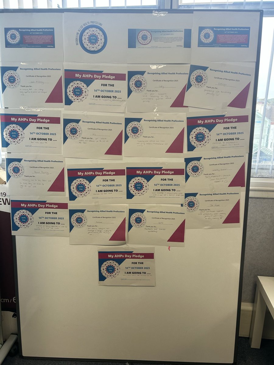 ClaireGuy3's tweet photo. A huge thank you to everyone who welcomed us into their offices and departments, and allowed us to share in their celebrations! We are incredibly grateful for you! #AHPsDay @StockportNHS @lizamcil @NicolaFirth6 https://t.co/q9nb9iyx6G