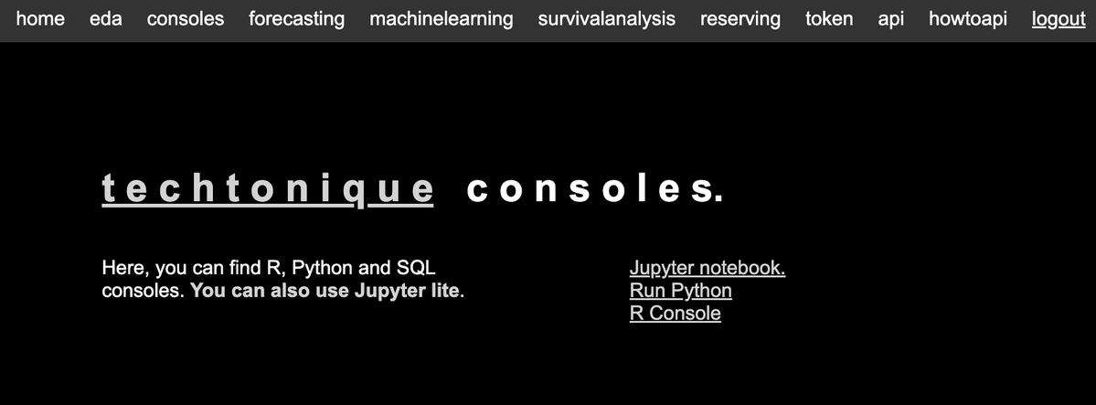 sippingrizzly's tweet image. R and Python consoles + JupyterLite in techtonique.net thierrymoudiki.github.io/blog/2024/10/1… #Techtonique #DataScience #Python #rstats #MachineLearning