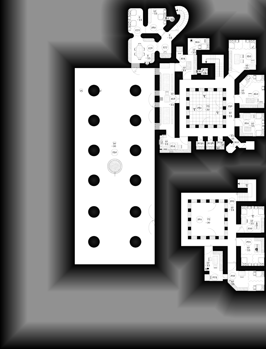 ZathrasAdventur's tweet photo. #dungeon25 #Day293 A cloaked figure in dented plate raises his sword from the corner of the room. Around him is a crowded room of chairs and a table in front of a large bench covering two walls. In an alcove behind the figure, a chest sits on top of a desk.https://t.co/LpstLXVYKl https://t.co/fjQU8NbbK6