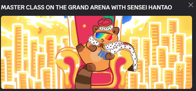 THIS IS IMPORTANT 🚨

<a href="/Hantao/">Hantao✨</a> will be joining us for a while on the Future Whales Discord to tell us a little about the Grand Arena ✨

<a href="/RiveroMyke/">MykeRivero.ron</a> with the help of the community, has prepared some very interesting questions. I'm sure you'll like them

If you have any doubts or