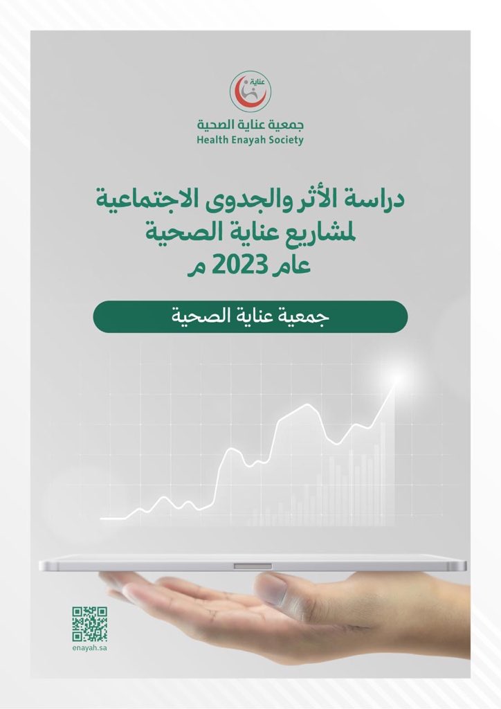 📊 إنجاز نوعي جديد لـ #جمعية_عناية_الصحية يجسّد روح #رؤية_2030 🌿.
تطلق جمعية عناية الصحية دراسة نوعية بعنوان "دراسة الأثر و الجدوى الاجتماعية لمشاريع عناية الصحية لعام 2023م " والتي كشفت أن كل ريال يُستثمر في عناية يعود على المجتمع بـ 4.46 ريالات من الأثر الإيجابي في صحة وحياة
