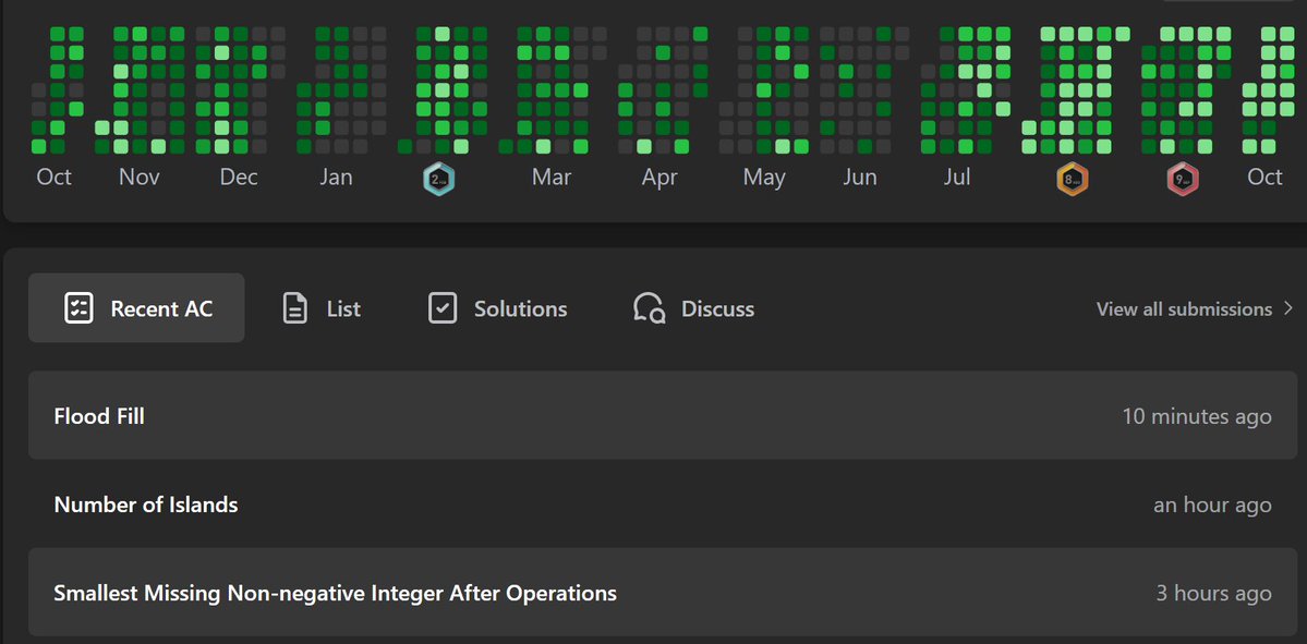 SwaDotDev's tweet image. Day [50/ 100] of #100daysofcode 
DSA:
- Solved POTD
- Solved 4 graph problems (2 easy, 2 med)
- Gave 1 OA (hardcore DSA)

DEV:
- Continued backend
- Model View Controller in NodeJs
- Used MVC pattern in my code

#buildinpublic  #LeetCode #dsa  #javascript