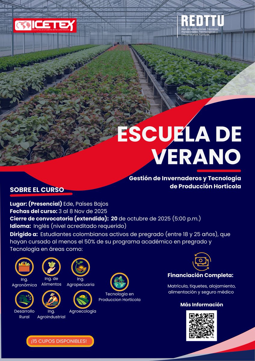 Aspirantes, se informa que la convocatoria de Escuela de Verano, amplió la fecha de cierre hasta las 17:00 horas del 20 de Octubre 2025