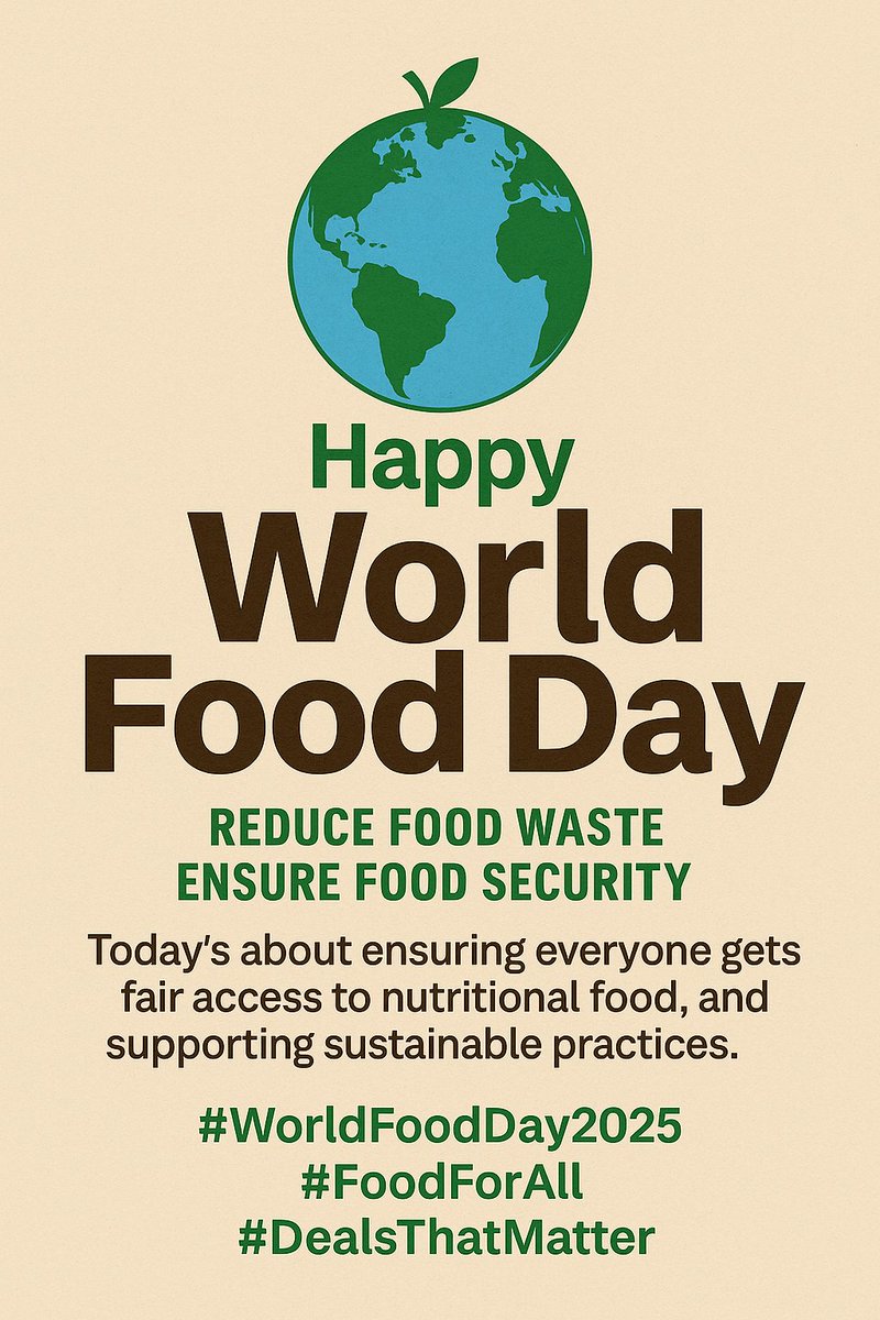 udealu's tweet photo. 🌍 Happy #WorldFoodDay!
Today’s about reducing food waste and ensuring everyone gets a fair share. Whether you’re donating, meal-prepping, or just finding smarter ways to save — every bite counts.
🍎 Save smart. Waste less. Shop deals that make sense 👉 https://t.co/LJaRU9Q4QV
#WorldFoodDay2025 #FoodForAll #DealsThatMatter