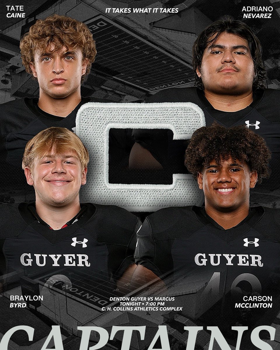 DentonGuyer_FB's tweet photo. 𝐆𝐚𝐦𝐞 7️⃣ 𝐂𝐚𝐩𝐭𝐚𝐢𝐧𝐬

▪️Tate Caine 
▪️Adriano Nevarez  
▪️Braylon Byrd   
▪️Carson McClinton 

#Southside | #DifferentBreed https://t.co/pKB8CBnDAJ