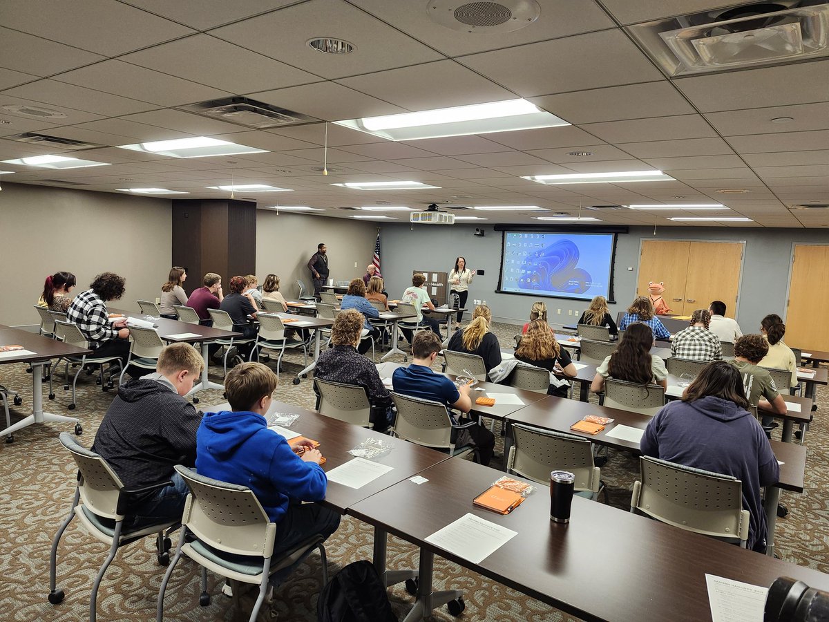 Students spent the day listening to speakers from a variety of healthcare departments at Hancock Regional Hospital.