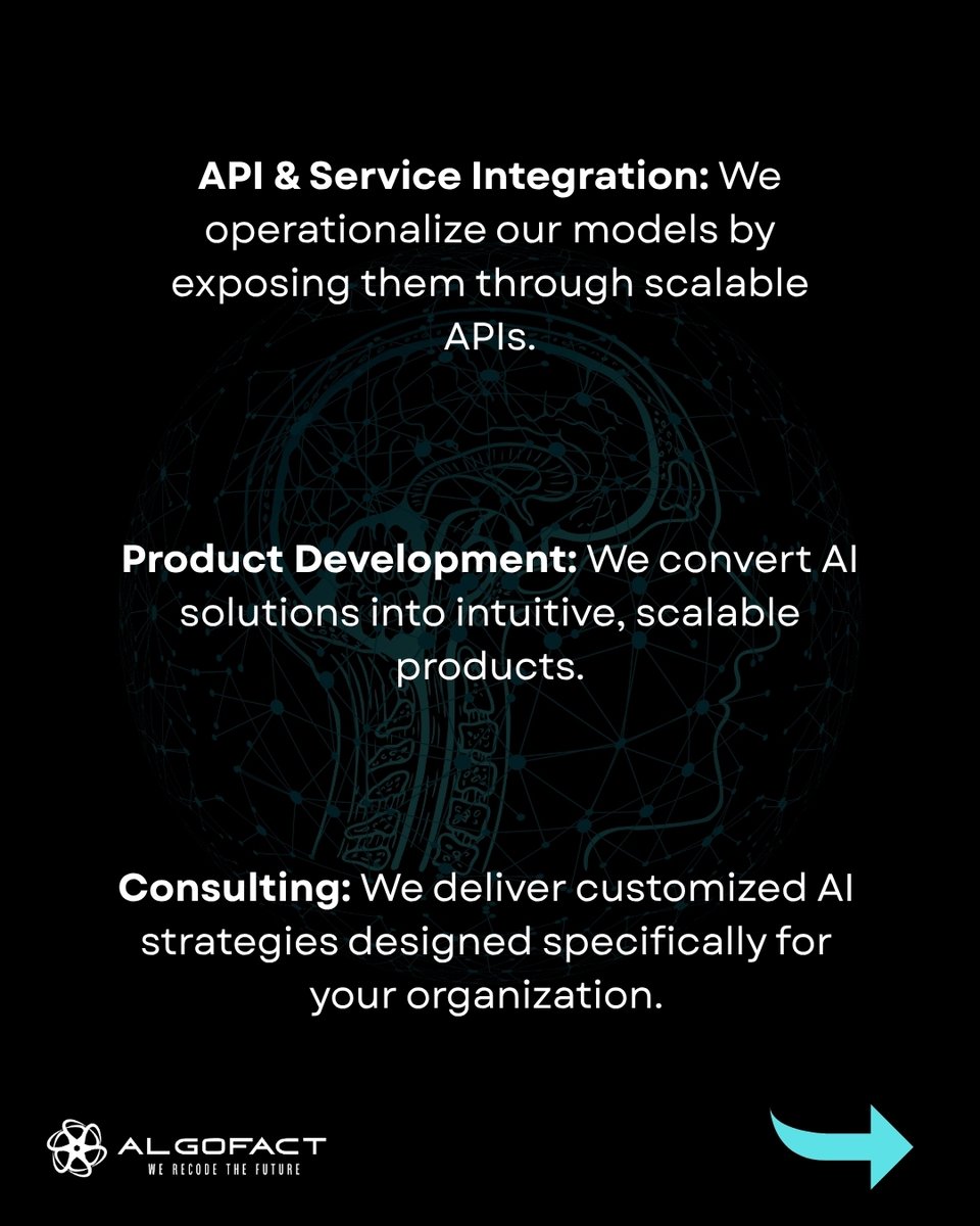 algofacttech's tweet image. 🌐 AI is no longer just a technology — it’s a strategic force. At ALGOFACT, we build Full-Stack AI solutions: from data to product, with full infrastructure, APIs, and applications.
e future is Full-Stack AI — let’s build it together.

#FullStackAI #AIForBusiness #B2BTech