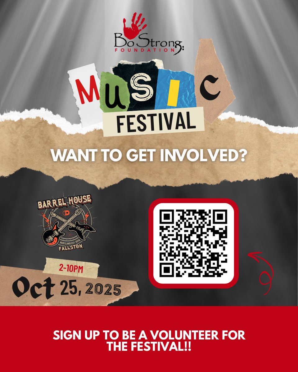 BoStrongFdn's tweet image. 🎶 We’re looking for volunteers to help make our Music Festival on Oct 25th, 2025 a success!

Sign up today - signupgenius.com/.../10C0B44ABA…

#BoStrongMusicFestival #VolunteerWithUs #CommunitySupport #LiveMusic #Teamwork #FestivalVibes