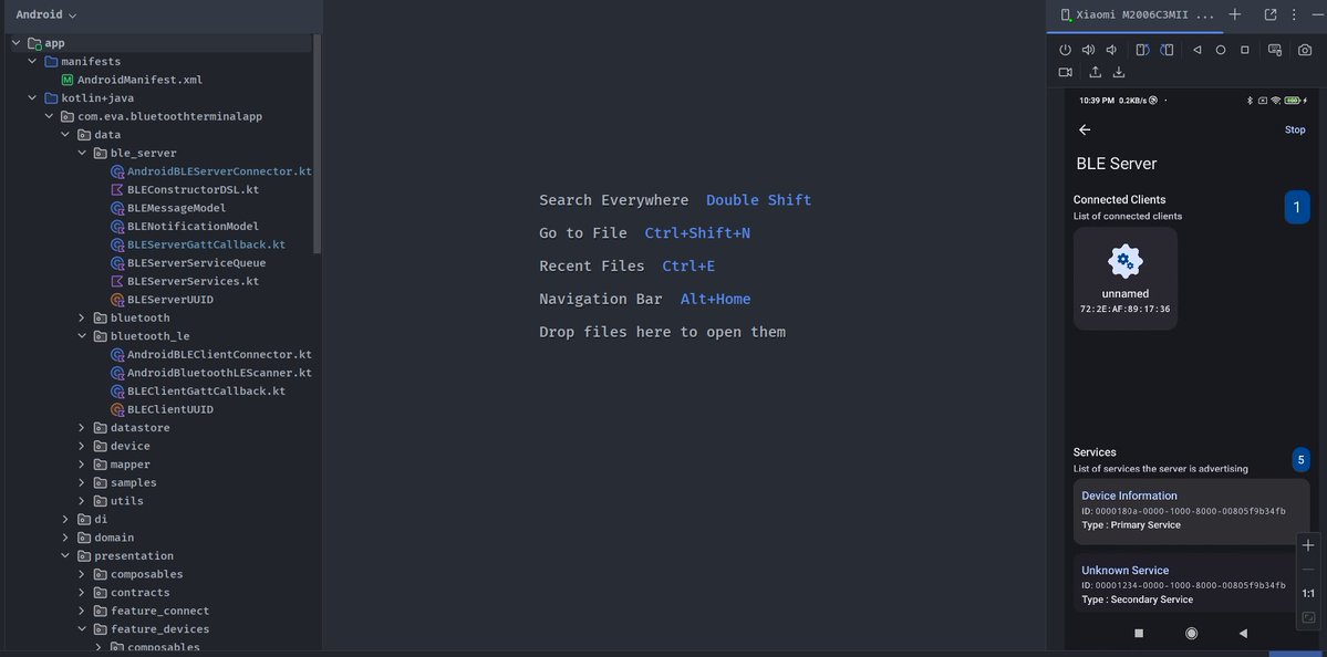 tuuhin_'s tweet image. Wasting this week on Bluetooth terminal app,
Now user can initiate a ble server connection in their app. Hopefully it will be completed by this week as most of the actual work is done only to make a decent UI
Again, worst UI
#Bluetooth #androidapplicationdevelopment #android