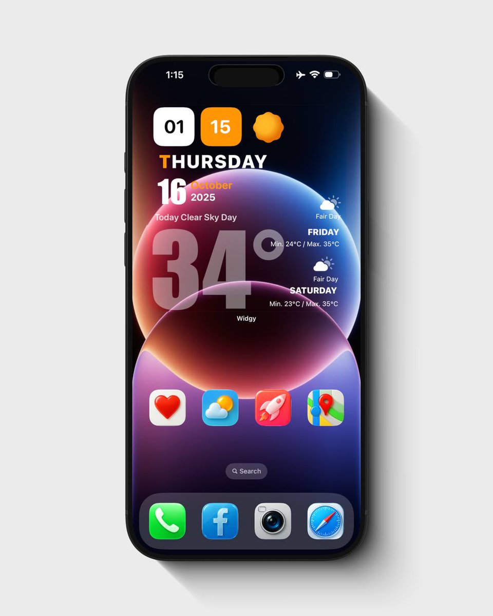 bamidoh's tweet image. iOS Set-up details ⬇️⬇️⬇️ 

Widgets ➡️ #thunderos

🔥🔥🔥🔥

Wallpaper ➡️  

Liquid Glass iOS icons 

Mock-up ➡️ animockup 

#iOS17 #iOS1702 #iOS16 #iOS165 #iOS175 #iPhone15ProMax #iPhone15Plus #iPhone15Series #iPhone17
