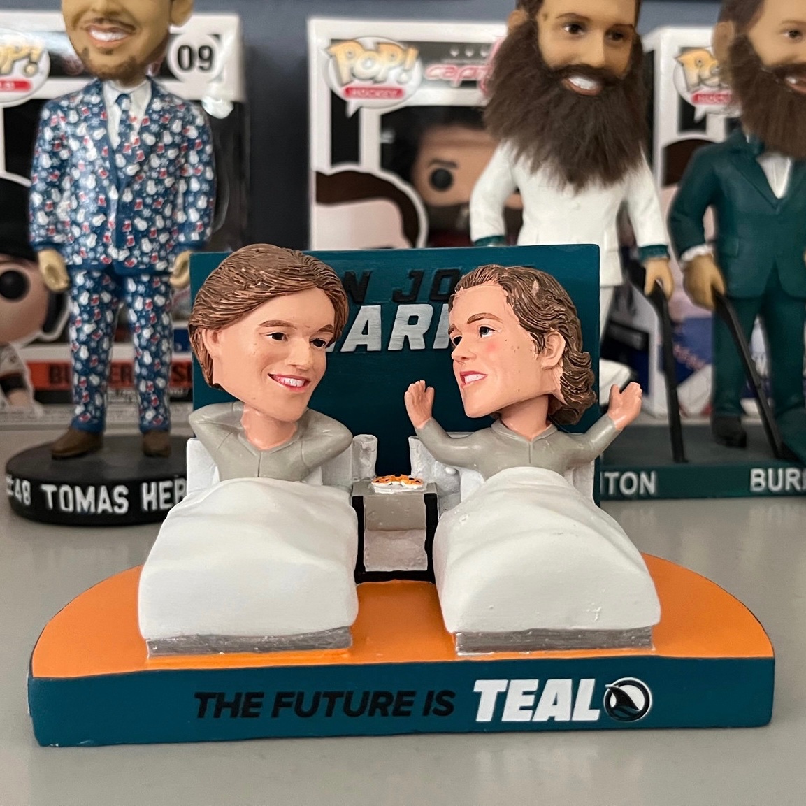 New season, same great vibes 😎

We’re giving away Celebrini &amp; Smith bobble!

To enter: 

🦈 Follow <a href="/over_theglass/">Over The Glass (for Laila Edwards) 🏒</a> 
🦈 Repost this post 
🦈 Comment w/ a rookie you’re excited to watch this season

(US residents only)

Winner selection: Sun Oct 19th

#sjsharks #thefutureisteal