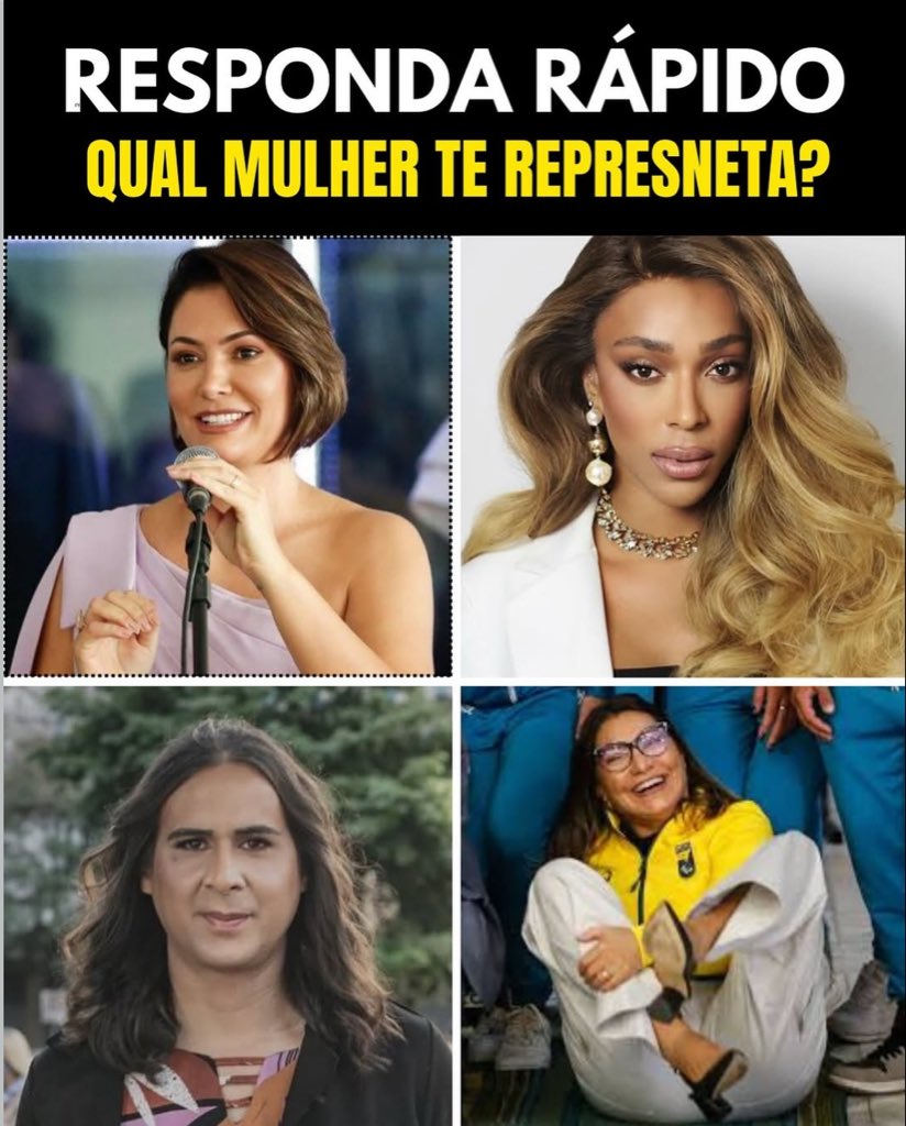 damabolsonaro's tweet photo. 🚨URGENTE! SIGA A PÁGINA DE APOIO À MICHELLE BOLSONARO 👉🏽 @damabolsonaro https://t.co/KEtEGPKKt4