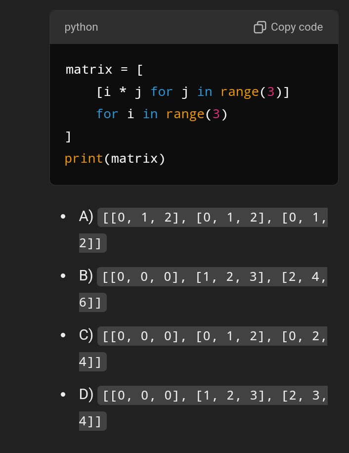 PythonPr's tweet image. Python Question / Quiz; What is the output of the following Python code, and why? Comment your answers below!