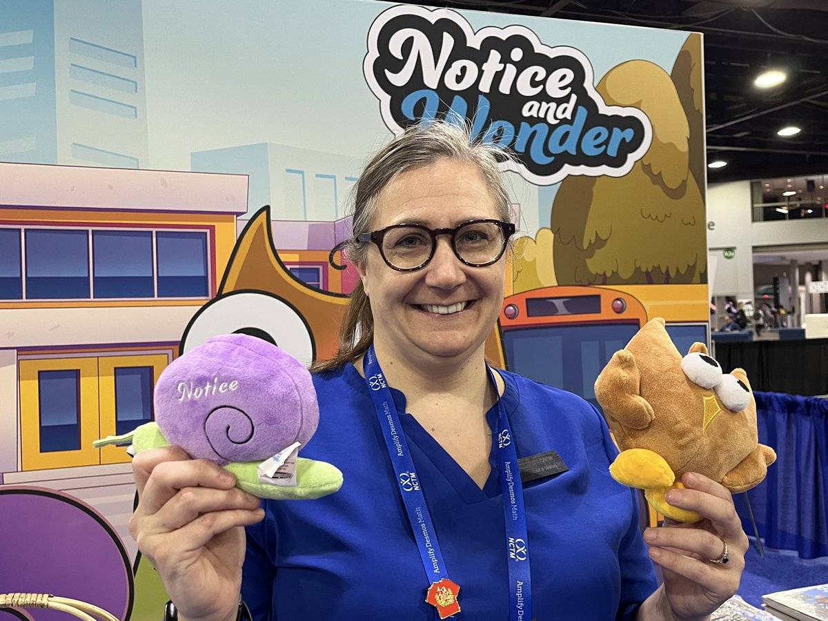 N: I notice graduating NCTM Board member Cheryl Cantin is our display. 
W: I wonder if this counts as a selfie with her for the prize drawing. 
#NCTMATL25 <a href="/NCTM/">NCTM</a>