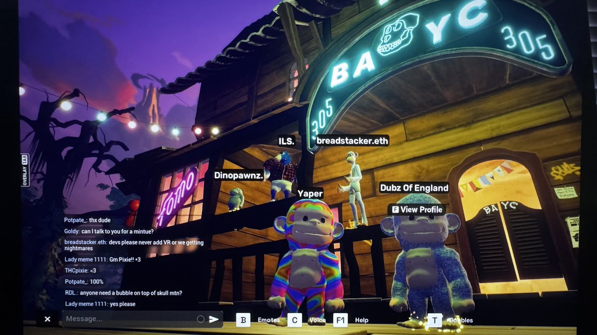 0xYaper's tweet image. We out here! @DubzofEngland @dinopawnz @breadstackr @Prime8sAPE @BoredApeYC