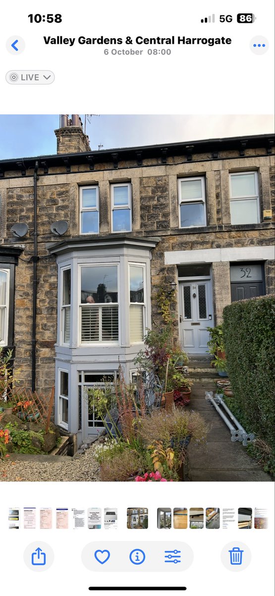 HarrogateW's tweet photo. New frontage installation. The old structure was collapsing and the new structural  installation has rectified and modernised the house. https://t.co/UKAbptKVgC