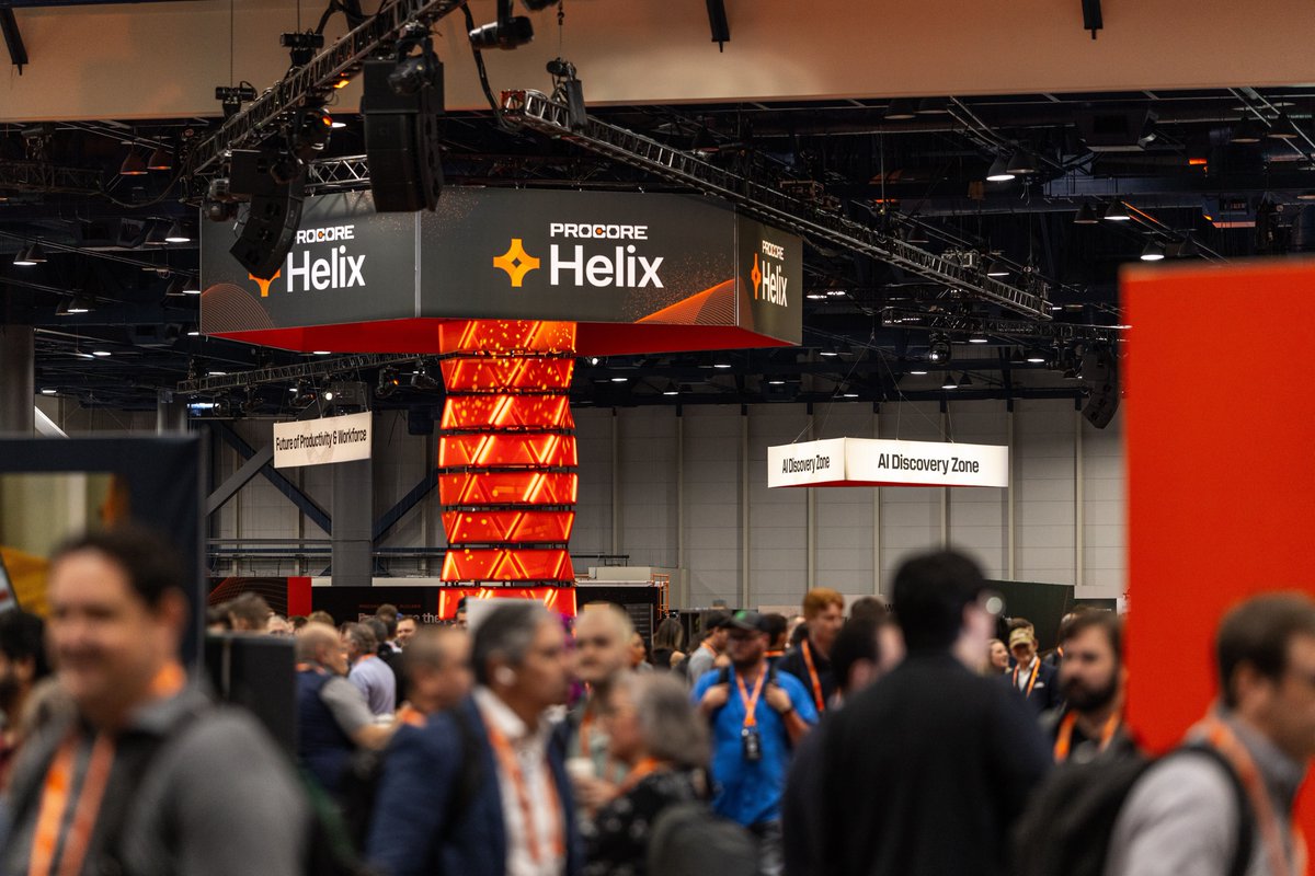 procoretech's tweet image. Thousands of builders. Bold conversations. Real innovation. 🛠️ 
We’re on the ground capturing it all. Here's a glimpse into Groundbreak 2025 in Houston. #GBK25