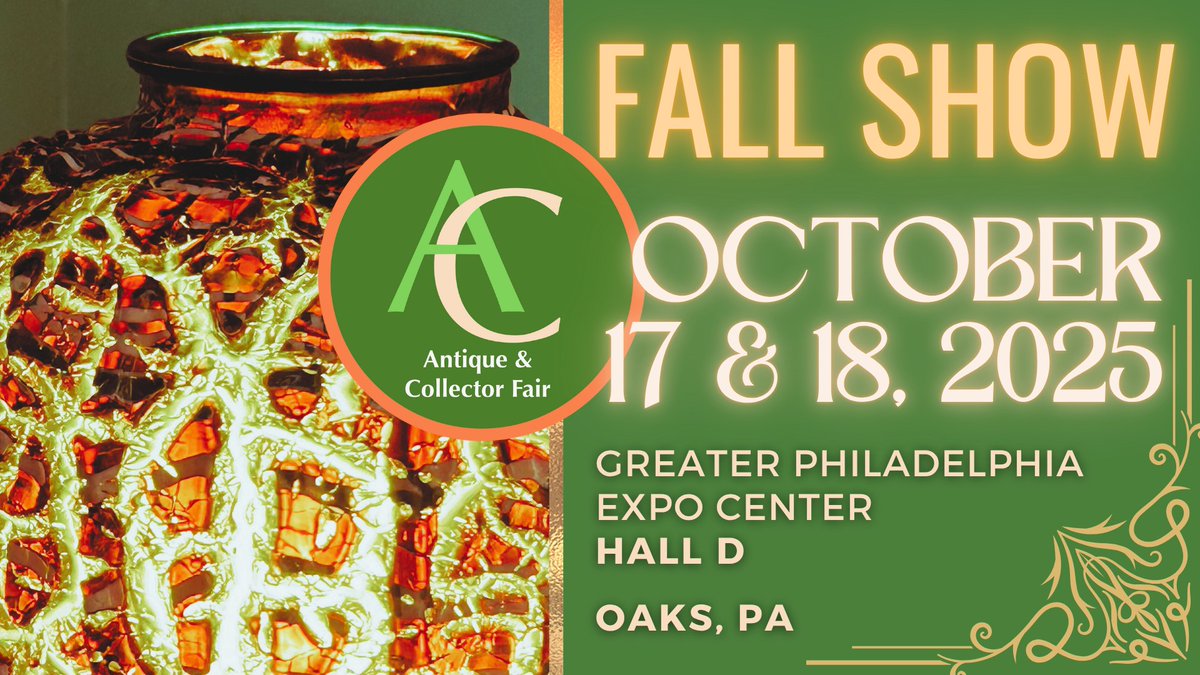 This weekend… Antique &amp; Collector Fair !

Oct 17 - 18    📍Hall D

ac-fair.com

—
Follow more events at Expo and the Fairgrounds:
📆 phillyexpocenter.com/calendar
📥 phillyexpocenter.com/newsletter

—-
#makeitmontco #antiques #collector #vintage #sale #phillyevents #phillysuburbs
