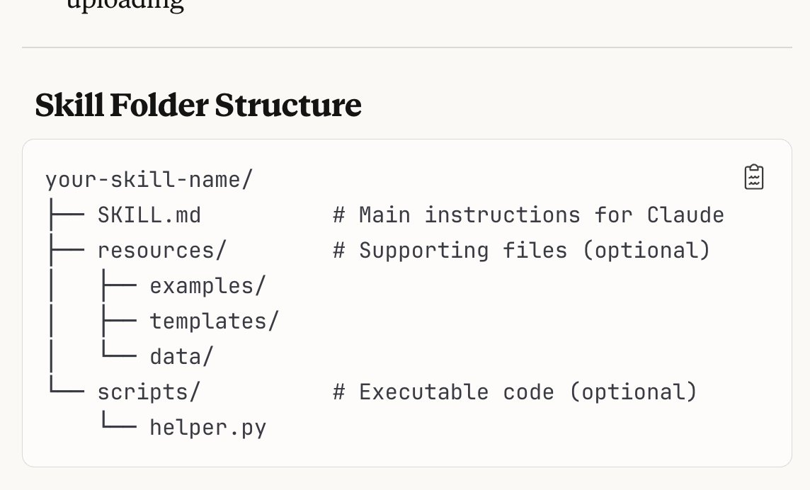 rileybrown_ai's tweet image. Claude Just Released SKILLS
You can now create folders called "Skills" and upload them to Claude to give it specialized expertise for specific tasks.
Here's what's important
- Folders containing instructions, scripts, and resources that teach Claude how to do specific things…
