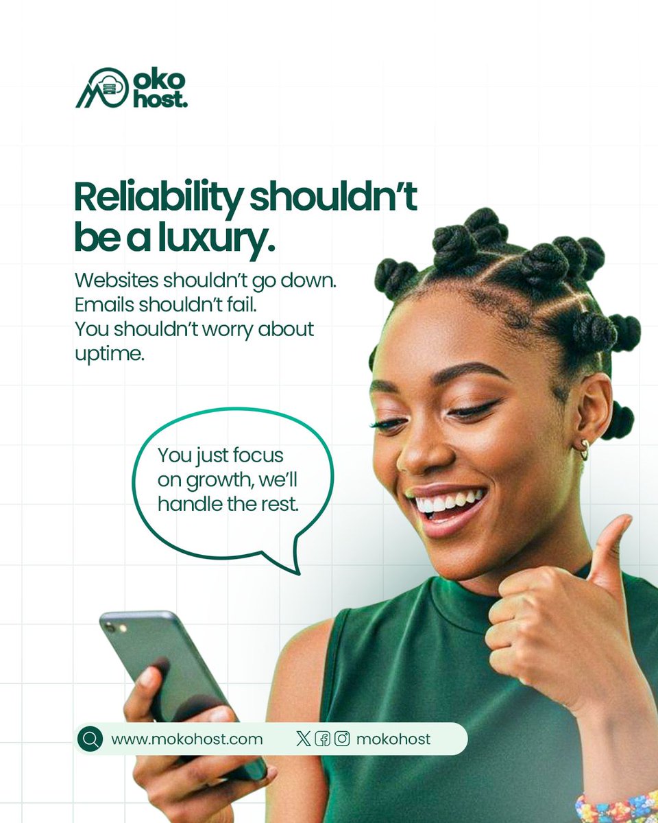 mokohost's tweet image. No one likes downtime. 
That’s why we make sure your website never takes a break. 

#SmartHosting #HostWithMokohost