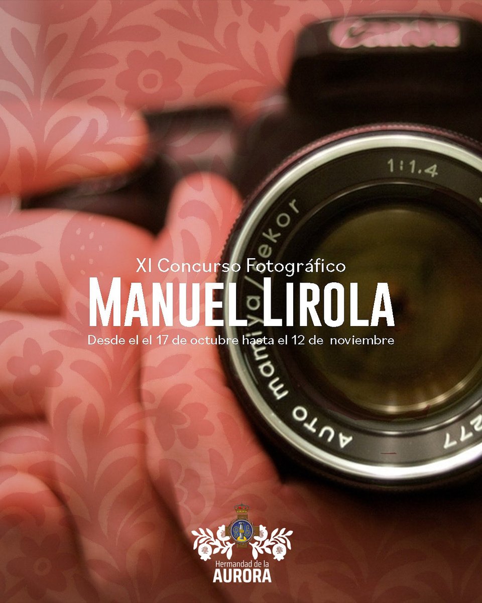 #Oficial 📸 | XI CONCURSO FOTOGRÁFICO “MANUEL LIROLA” 

Convocamos una nueva edición del concurso fotográfico, que busca reflejar la devoción, el arte y la belleza de nuestra Hermandad en su Estación de Penitencia.

🪡👇🏻