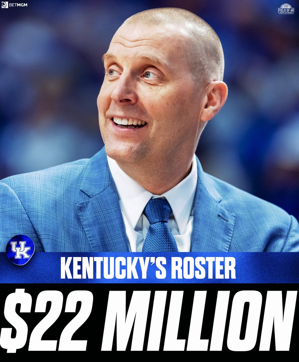 NEW: <a href="/KentuckyMBB/">Kentucky Men’s Basketball</a>'s NIL budget is LOADED 😳

"The payroll number for this UK basketball team is around $22 million," per <a href="/heraldleader/">Lexington Herald-Leader</a> 🤯