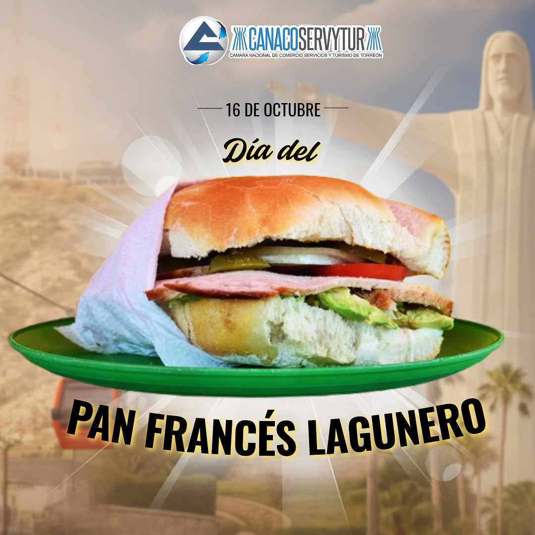 canaco_torreon's tweet photo. 🥖✨ ¡Feliz Día del Pan Francés lagunero!

Orgullo de nuestras calles, desayunos y antojos de medianoche.
Porque aquí, el pan francés no solo se come… ¡se disfruta con historia y sabor lagunero! 💚

#DíaDelPanFrancés #OrgulloLagunero #SaborDeLaLaguna #CanacoTorreón https://t.co/OjQvEngJA6