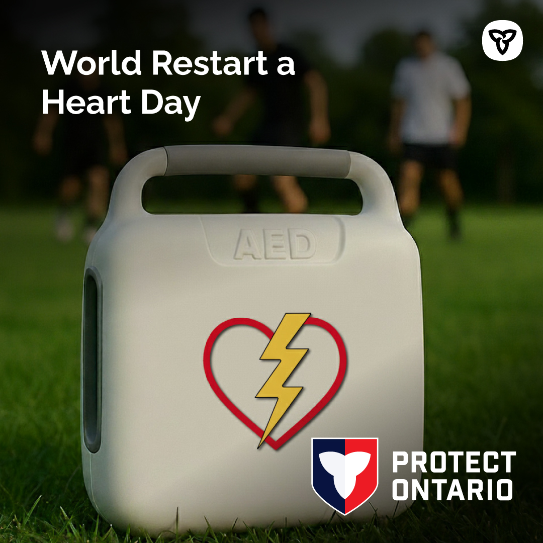 ⏱️ Every second counts during cardiac arrest 🫀

That’s why Ontario is building an #AED registry—so 911 Ambulance Communications Officers can guide people to the nearest public defibrillator when it matters most.