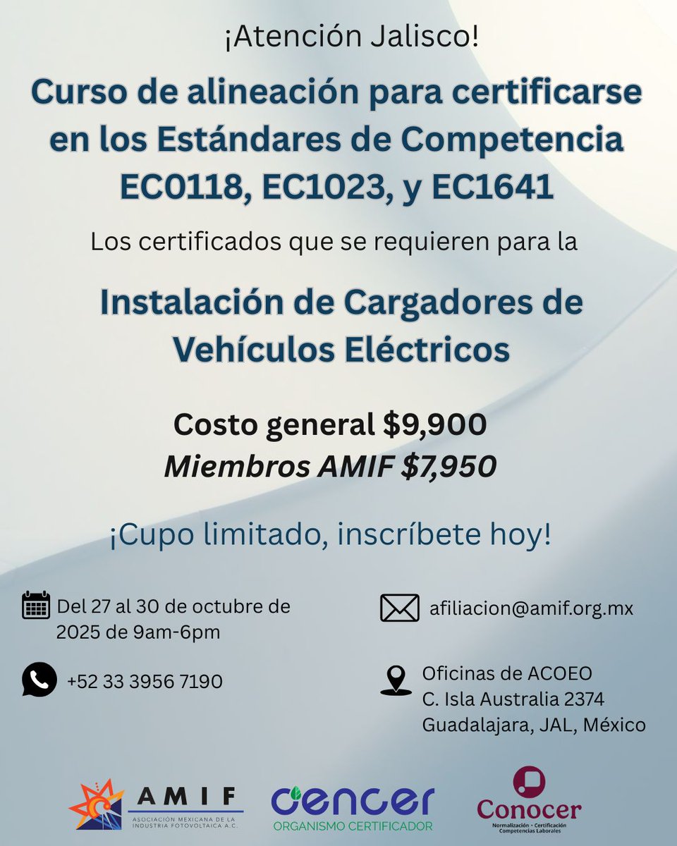 💣Atención Guadalajara y ciudades cercanas:
¡Nuevas oportunidades de negocio!
33 4735 8611 | 33 3956 7190
¡Cupo limitado, inscríbete hoy!