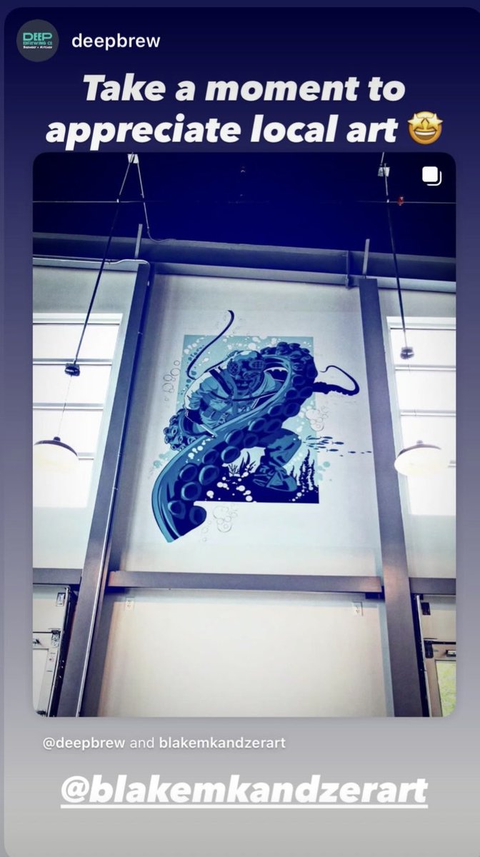 Thank you again <a href="/DeepBrew/">Deep Brewing Company</a> was one of the better projects I had this year, thank you to Ryan as well, loved working with him and shearing his vision for the new building and what he needed from the art.