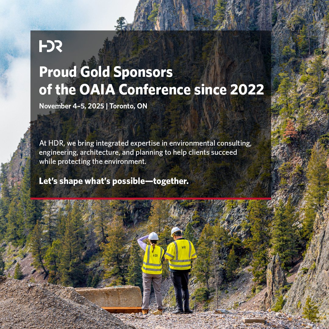 Thank you to all of our #GoldSponsors for #OAIA2025, including <a href="/HDR_Inc/">HDR</a> ! Your support makes all the difference!

HDR - Proud sponsors of the OAIA Conference since 2022. Let's shape what's possible - together.

hdrinc.com/ca