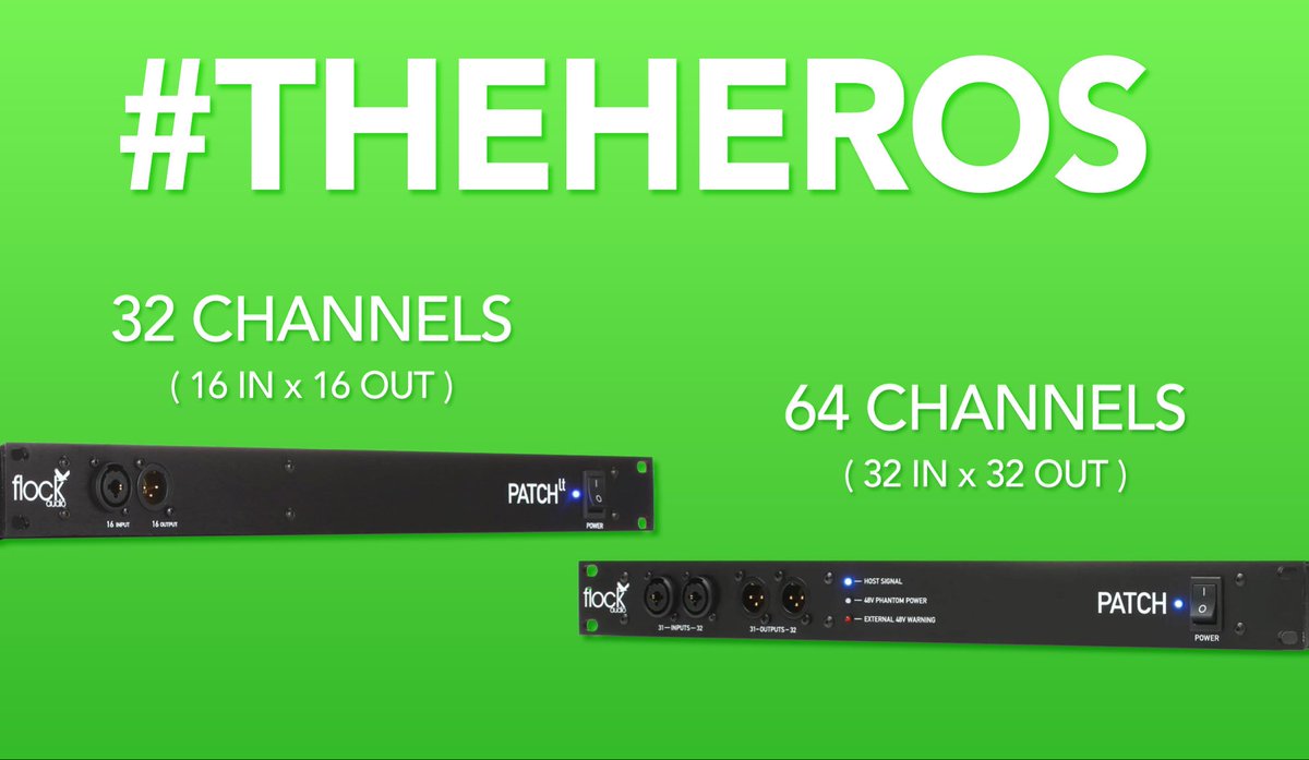 FlockAudio's tweet image. The Heros - #heromode 
🛒 Shop Now - flockaudio.com/buy  
- - -
Use your Analog Hardware like plugins with simple drag + drop intuitive functionality plus so much more! Contact your preferred Flock Audio Dealer to learn more and order your PATCH Series model today! 
- - -