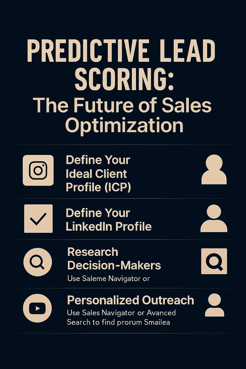 sujonchandrabds's tweet image. Predictive Lead Scoring: The Future of Sales Optimization

Stop chasing everyone.
The real winners focus on who actually wants to buy.

Predictive Lead Scoring ranks your leads
Follow My Service 
Fiverr: fiverr.com/s/jjr3gvo

#LeadGeneration #sujonchandra #PredictiveScoring