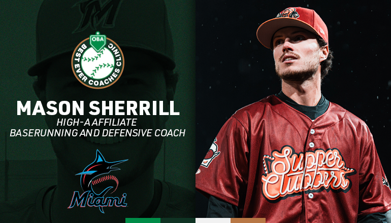 The Ontario Baseball Association (OBA) is proud to announce the first guest speaker for the 2026 Best Ever Coaches Clinic, Miami Marlins High-A affiliate Baserunning and Defensive Coach, Mason Sherrill.

📰 playoba.ca/news/bec-welco…
🎟️ registeroba.ca/best-ever

#BEC2026