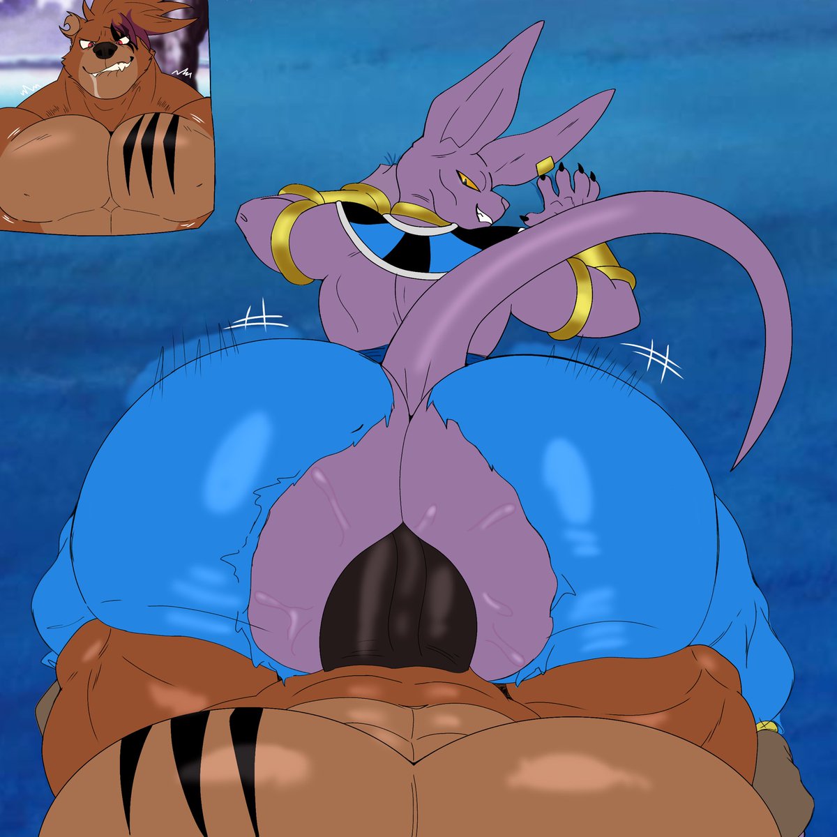 The god of destruction knows how to tame the primal nature of his apprentice🔥

My part of the trade with <a href="/berettiger10/">Berettiger10 (Open Commissions 1/5)</a> ✨