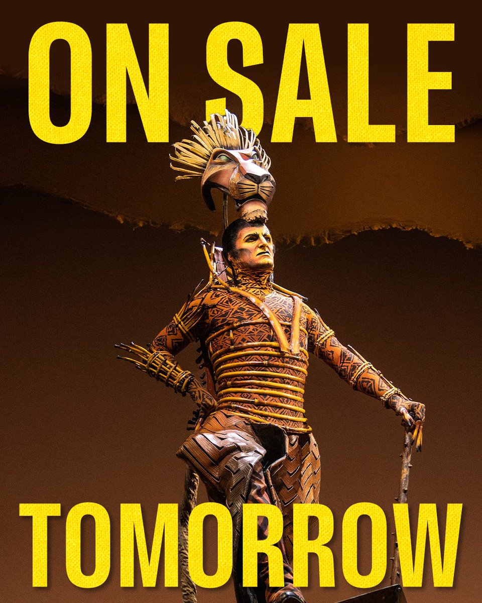 The wait is almost over — tickets to Disney’s The Lion King go on sale TOMORROW at 10am! 🦁✨

#BroadwaySpokane #STCUBestofBroadway #LionKingSpokane