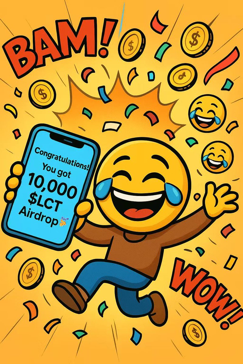 LAUGHCRY OF SOLANA ( $LCT)🚨
📣 AIRDROP STILL LIVE!

Want an #airdrop at launch? ⚡️

Must do all 3 ✅ (we will confirm 💛)
🏆LIKE AND RETWEET THIS 
🏆Follow <a href="/Laughcrytoken/">LCT</a> 
🏆DROP YOUR $SOL wallet below ⬇️