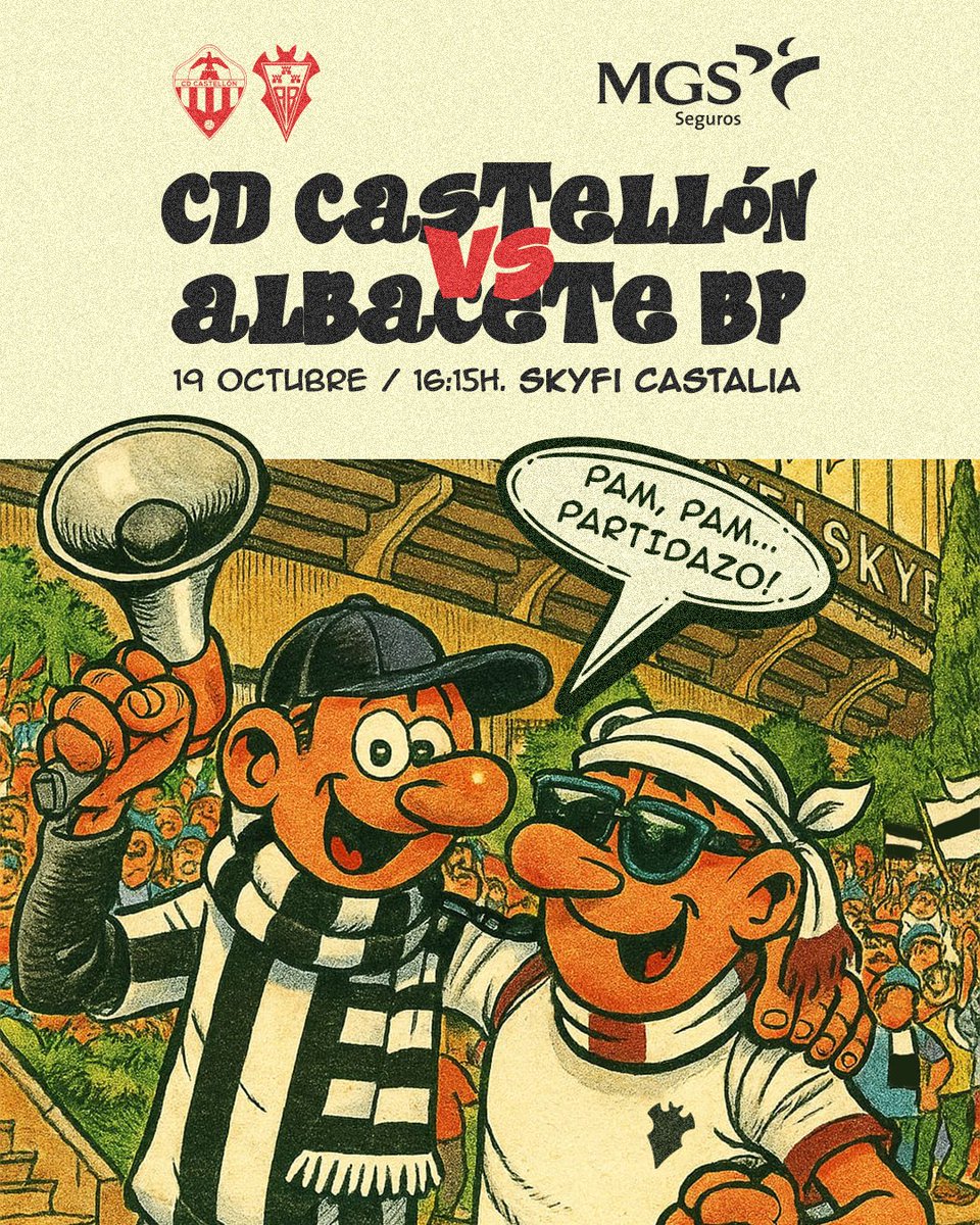 𝐏𝐀𝐌, 𝐏𝐀𝐌... 𝐏𝐀𝐑𝐓𝐈𝐃𝐀𝐙𝐎 😄⚽️

#CastellónAlbaceteBP