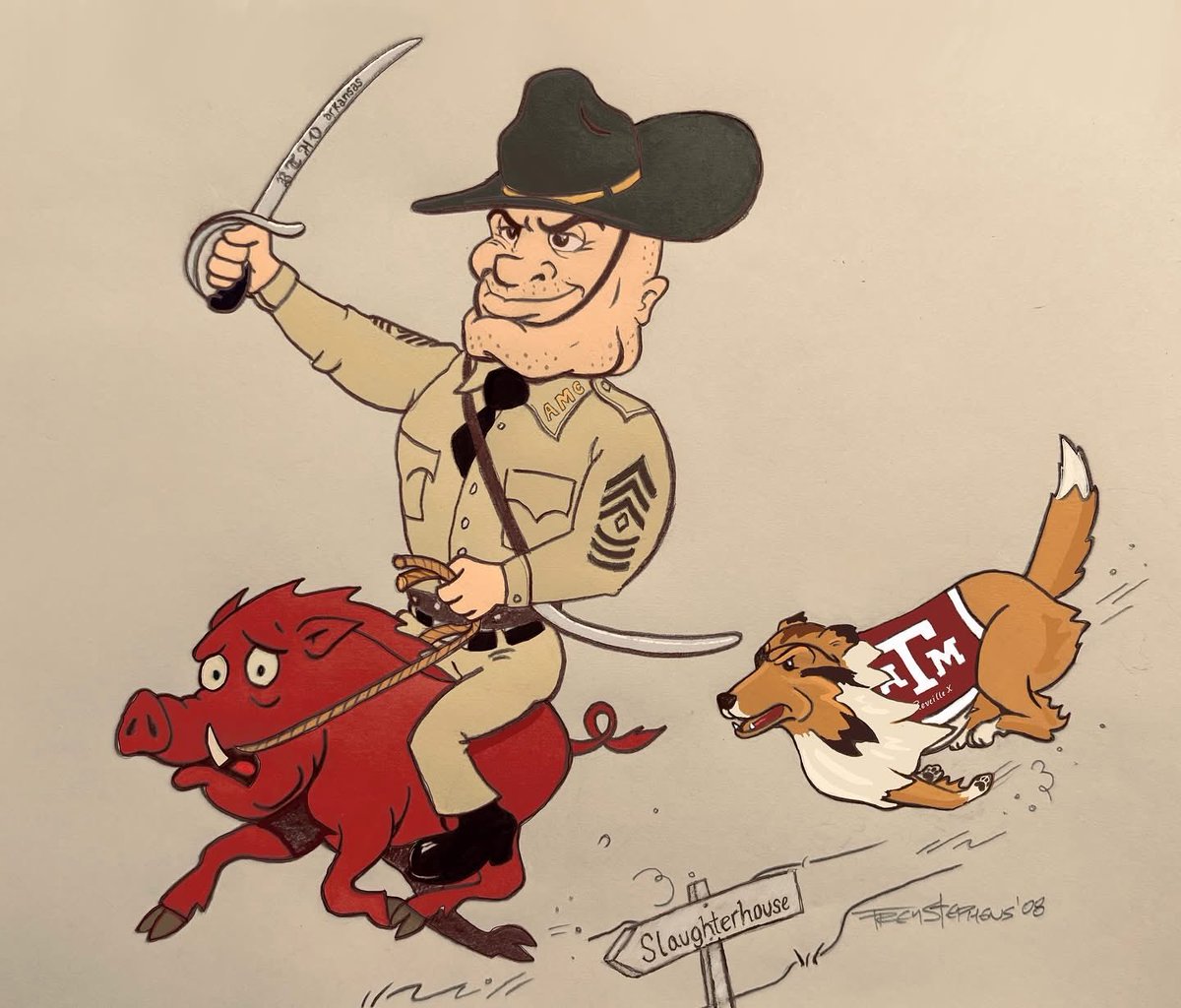 92AggieStewie's tweet image. Nice artwork, @TreyStephensArt 🫡

#BTHOarkansas #GigEm 👍🏼