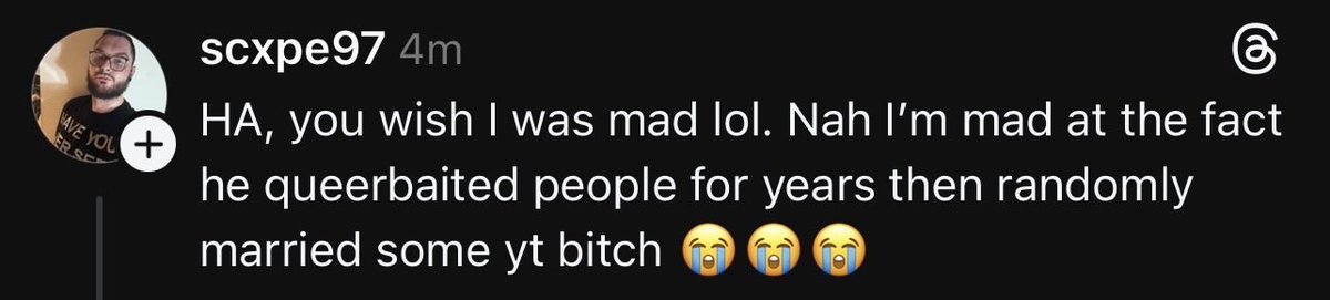 venomxd2003's tweet photo. #disrespectfull “Some YT Bitch” mind you he talks about Brook how disrespectful will you be he yes. Never understand people like him. And bout the queerbait bs. Why do you even assume someone’s sexuality yes you don’t because it’s non of your/our business. https://t.co/BsOzp1pYoO