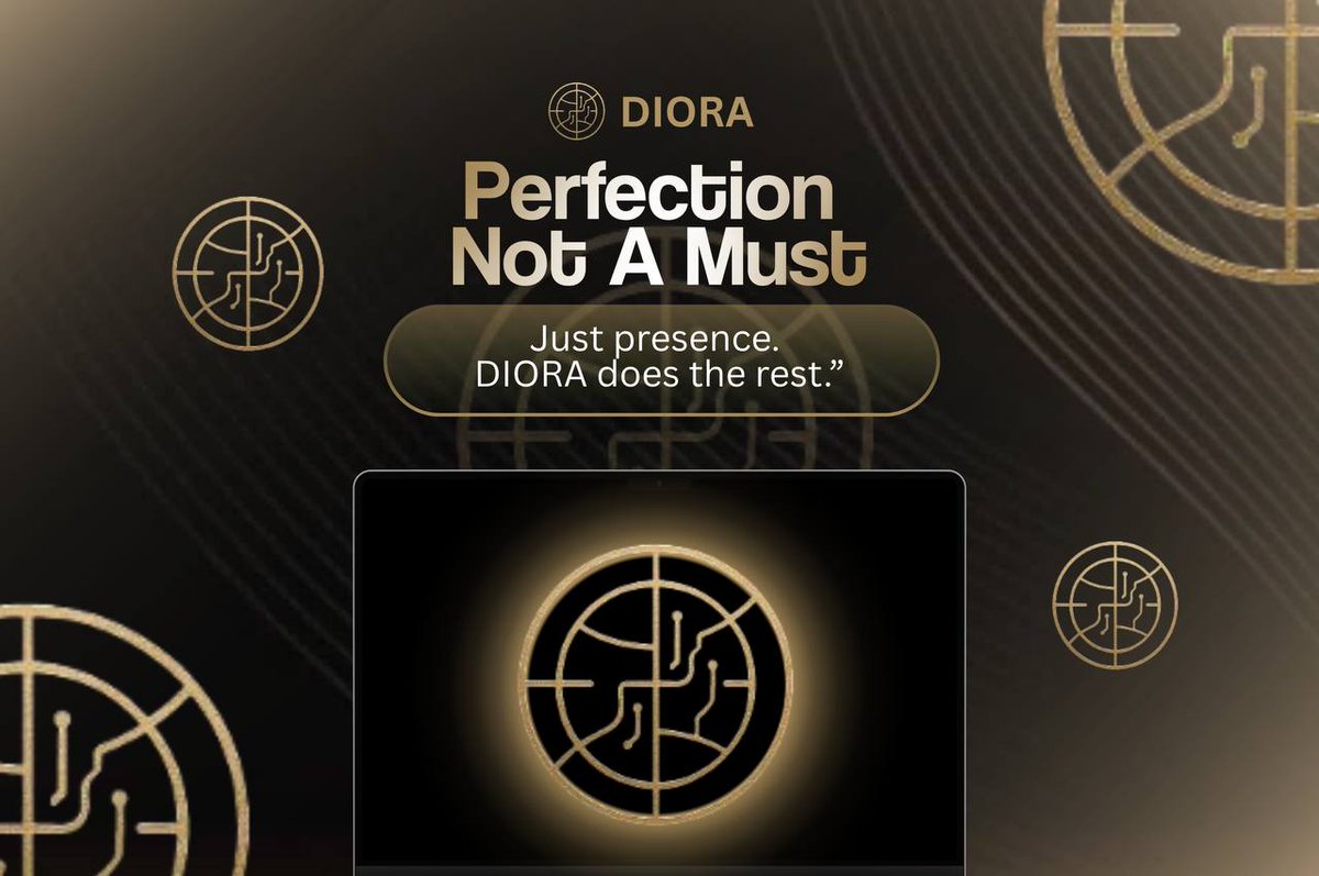 DIORA_social's tweet image. You don’t need perfection to build. Just presence.
DIORA does the rest.
Perfection slows down dreams.
Presence turns them into movements.
It’s not about flawless plans.
It’s about showing up again and again.
Every step you take becomes a brick.
And DIORA? It’s the ground that…