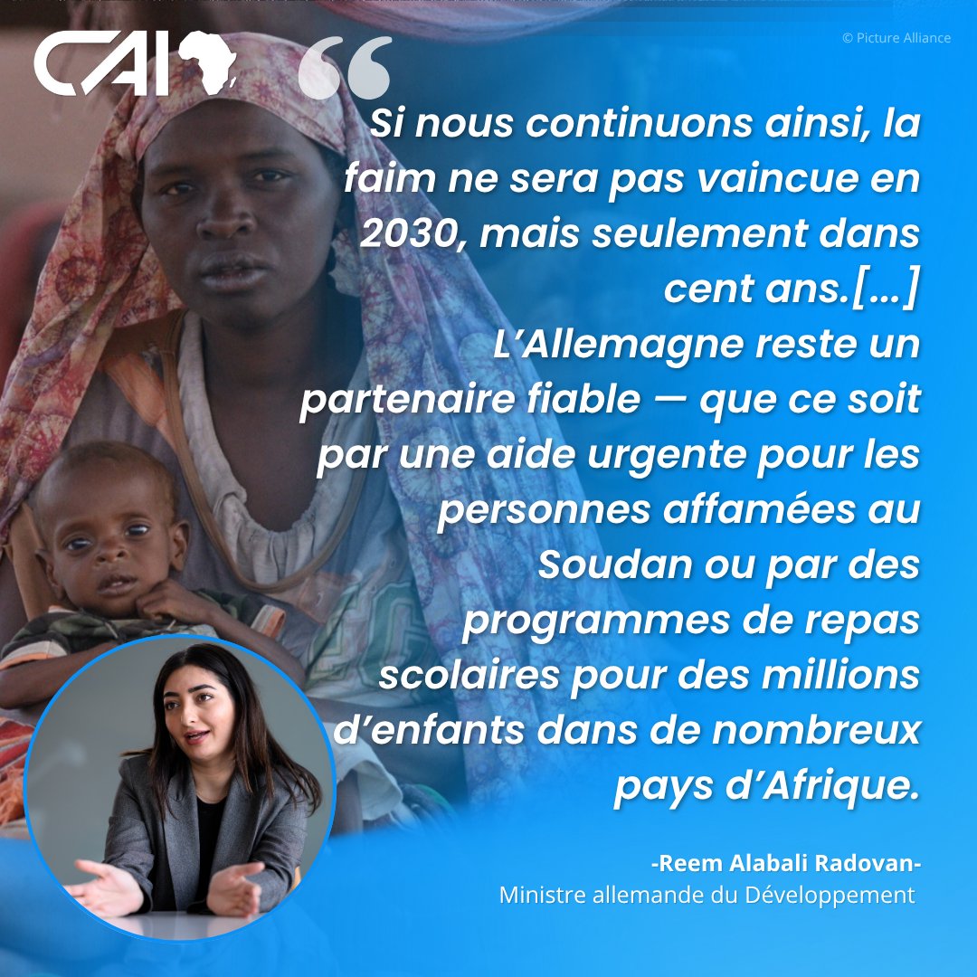 CAI_Afrique's tweet image. 🍽️Agir contre la #faim, c’est agir pr la #paix.
Tant que chacun n’aura pas accès à une alimentation suffisante, les crises de notre époque persisteront.
👉🏽La faim est née des guerres, mais c’est par la #solidarité qu’elle prendra fin
#JournéeMondialeDeLAlimentation #HalloAfrique